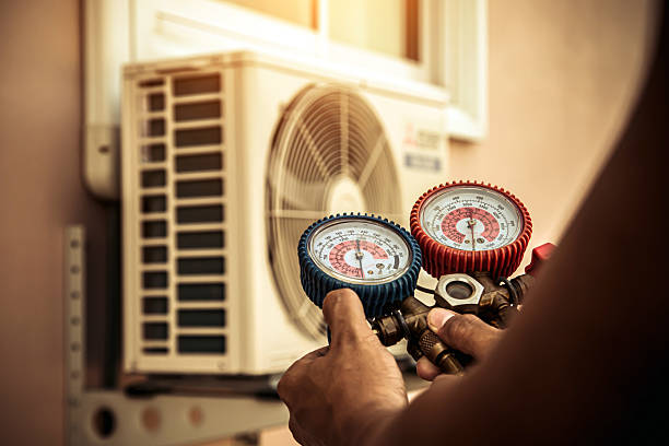 Professional Air Conditioning Service technician working in Columbia, SC